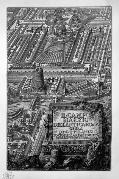 Campo Marzio von Giovanni Battista Piranesi